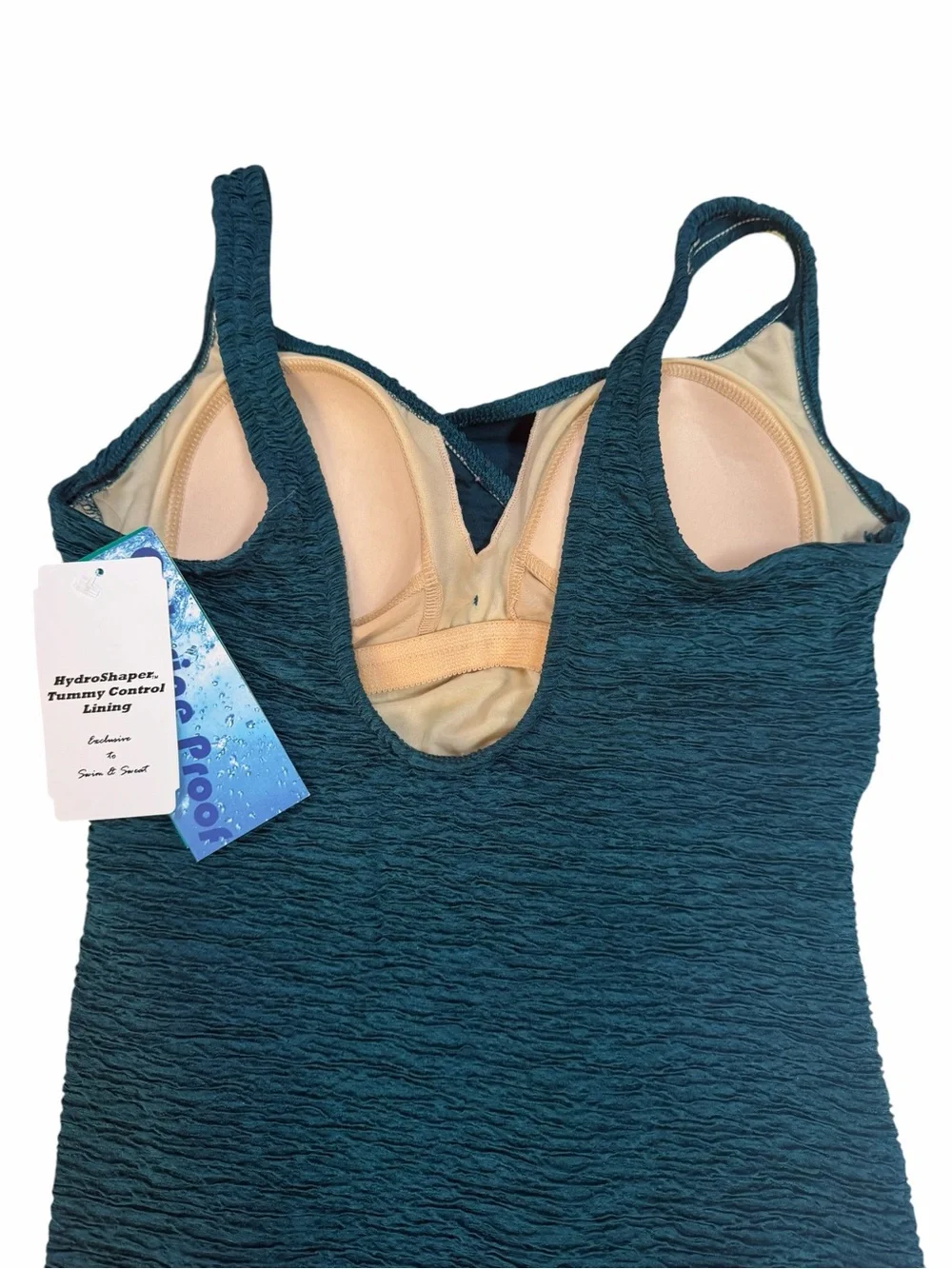 NWT Krinkle By Penbrooke Chlorine Resistant Cross Over One Piece Cosmo Swimsuit